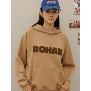 Buccle lettering hoodie_Camel