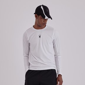 [공식판매처] 공용 에센셜 슬림핏 긴팔 티셔츠 SPIPCNRL121UWHT