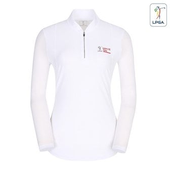 LPGA 여성 메쉬 소매 반짚업 티셔츠 L202TL513P _P353786849