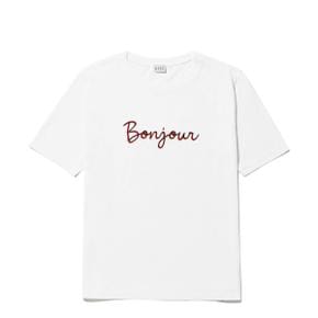 큘 THE MODERN BONJOUR T-SHIRT - WHITE