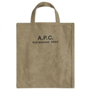 A.P.C. 아페쎄 Recuperation 헤비 캔버스 토트 백 가방 - 카키 CODBM-H61318-JAA