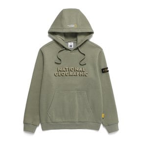 N243UHD910 루코스 빅로고 후디 LICHEN KHAKI