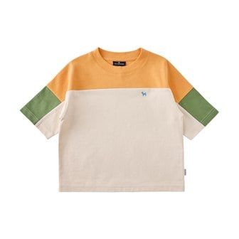 블루독 [여주점] [오프라벨 여주점] 블루독 (OR) 컬러블럭 7부 티셔츠 (25135-331-01)