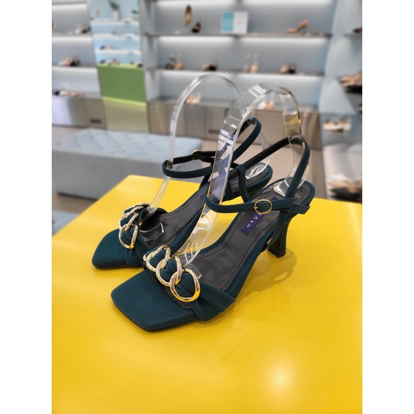 [여주점] 사틴체인 샌들 8CM A22S018[4컬러]