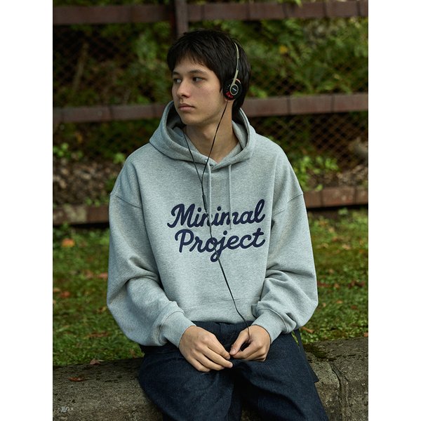 드로잉 체인 스티치 오버핏 후드 티셔츠 MHT127-Z / 3color M