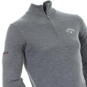 26FW 캘러웨이 집업 니트 CGGF80M1038 STEEL HEATHER DOM