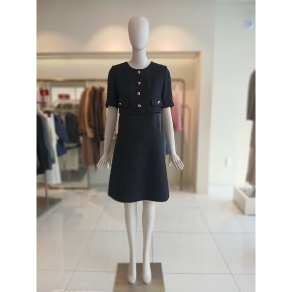 [여주점] 씨씨콜렉트 버튼포인트트위드원피스 E262mse131