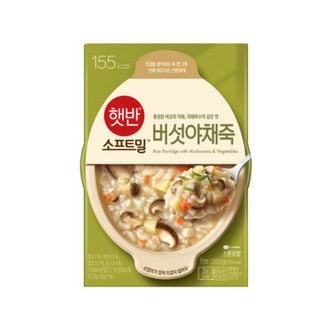 NS홈쇼핑 햇반 소프트밀 버섯야채죽 280g x 24팩 (용기형) 구 비비고[32485510]