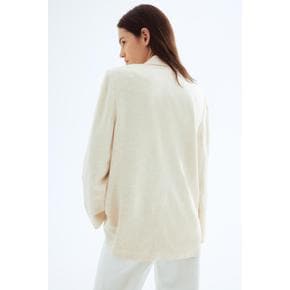 리넨 블렌드 재킷 라이트 베이지 1267586001