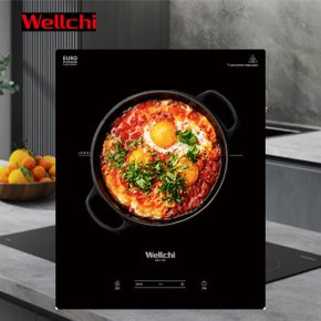 1구 인덕션 빌트인 가정용 전기레인지 매립형 업소용 WEI-100N 2.0kW 전자식 터치 방식