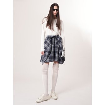 애스플래폼 AW52PS33 체크 볼륨 G 쇼츠_블루