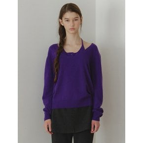뷔스티에 레이어드 니트 339 (purple)