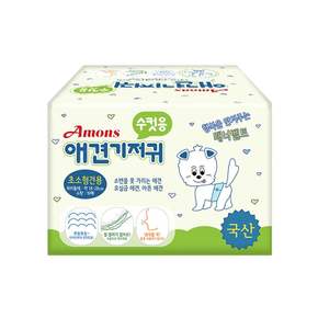 아몬스 BS98PY66 수컷 초소형 강아지기저귀 일자매너벨트 10매
