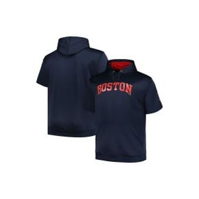 4384154 PROFILE Mens Profile Navy Boston Red Sox Big  Tall Contrast Short Sleeve Pullover