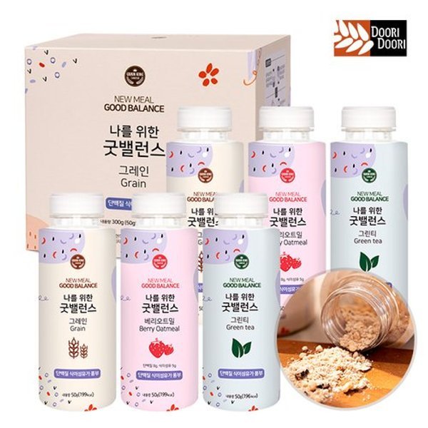 간편한끼! 식사대용식/굿밸런스 오트밀 간편쉐이크 50gX6개 오트밀...