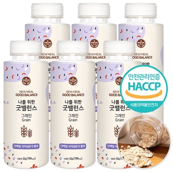 간편한끼! 식사대용식/굿밸런스 오트밀 간편쉐이크 50gX6개 오트밀...