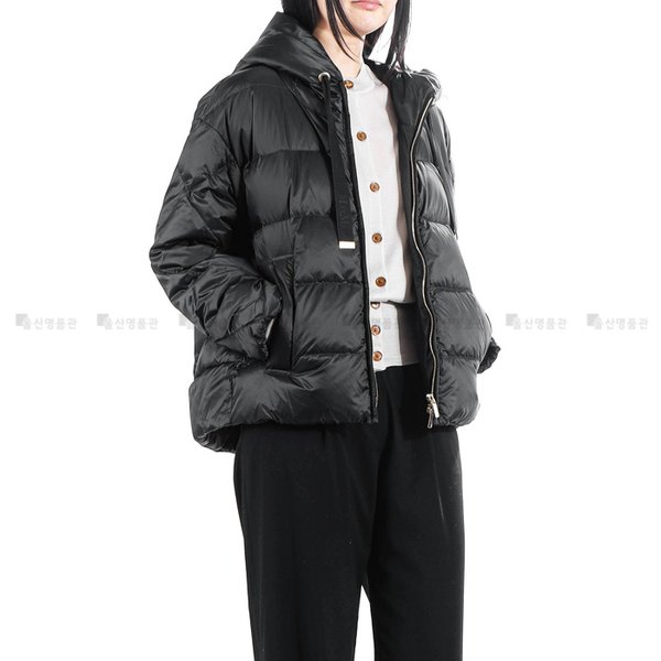 [부산점] 로고패치 2619481084600 002 막스마라 더 큐브 소프트페 SOFTFE 구스다운 패딩 후드 패딩점퍼