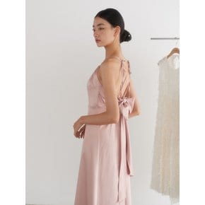 Bridal Back Ribbon Dress_pink