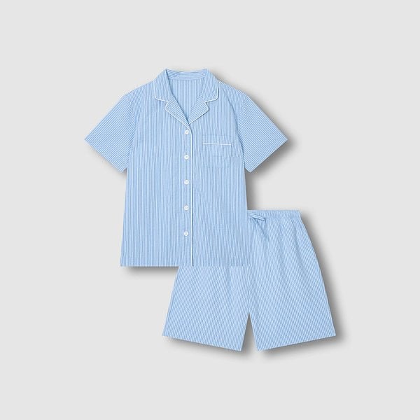 여 시어서커 5부 파자마 세트 J216201075054