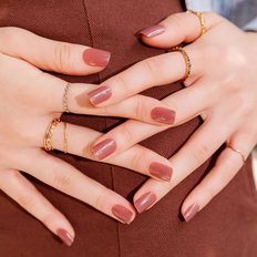 뮤즈마크 리유저블 네일팁 시나몬 브라운(레귤러 스퀘어)