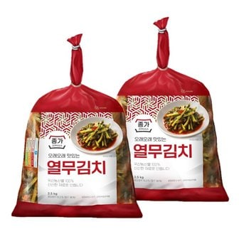 종가 종가집 종가 열무김치 2.5kg x 2개 [5kg]