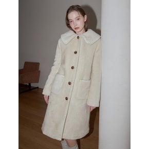 TEDDY BEAR FUR COAT_CREAM