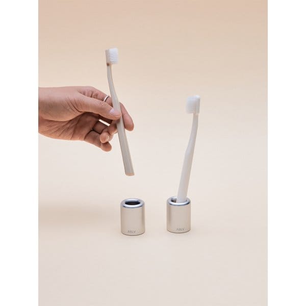 알루미늄 원형 칫솔 꽂이 스탠드(실버)