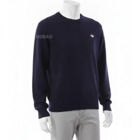 Logo Patch Wool Pullover Knitwear DTD0027LMWDKNAVY 로고 패치 울 풀오버