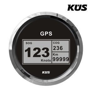 GPS 디지털 스피드게이지 85mm  속도계 - 블랙