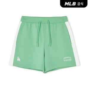 MLB [코리아공식]여성 스포티브 바시티 배색 3.5부 반바지 LA (Mg.Green)