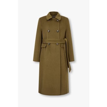 GCUT [지컷24F/W]소프트 울 벨티드 더블 코트(7214416204)