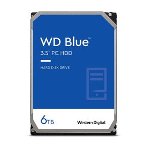 Western Digital WD Blue HDD 6TB CMR 3.5 SATA 5400rpm 256MB PC 웨스턴 디지털 내장 하드