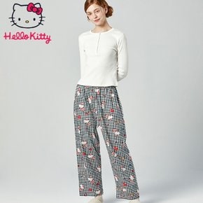 산리오 정품 면 파자마 하운드체크 바지 면 팬츠 HK-4668
