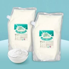 밀크아트 수제요거트 플레인요거트 2000ml 2팩 [무가당][34885609]