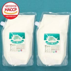 밀크아트 수제요거트 플레인요거트 2000ml 2팩 [무가당][34885609]