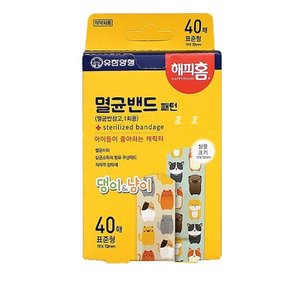 해피홈 멸균대일밴드 멸균밴드 캐릭터밴드 팬턴 표준형 40매 -H멸균반창고캐릭터밴드어린이밴드대일밴드저