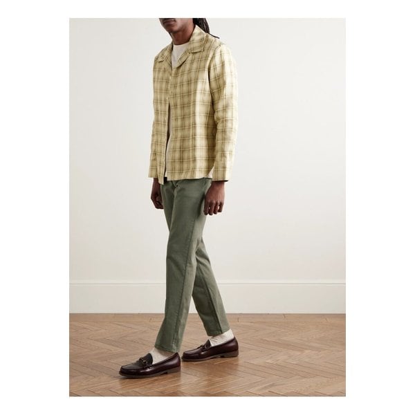 NN.07 토니 1923 슬림핏 가먼트 다이드 코튼 블렌드 트윌 팬츠 1647597354867772