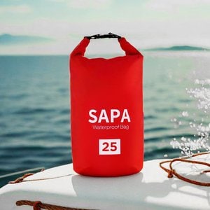 SAPA 싸파 방수 드라이백 레드 25L 물놀이 수영 가방