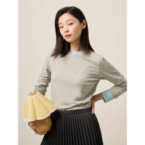 [Essential] 솔리드 7부 티셔츠  그레이 (BF5141E023)