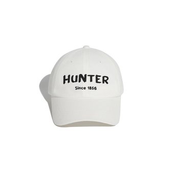 헌터 [리퍼브/A급][UNISEX] 트윌 자수 로고 캡 - 화이트 HBW0001CHZWHT