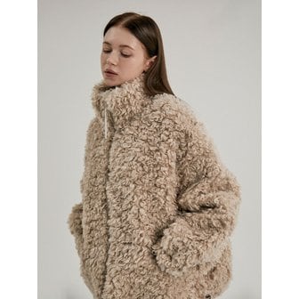 에스와이2씨 Boucle Fur Zip Up Jacket_3color