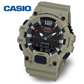 [정품] CASIO 카시오 10년전지 방수 전자 군인시계 HDC-700-3A3