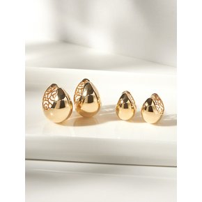 14K 글러링빈 볼드 귀걸이- S