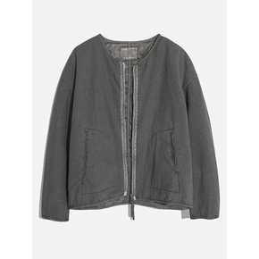 PADDED CARDIGAN_CHARCOAL