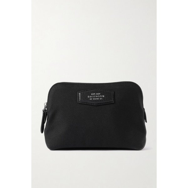 스마이슨 노튼 가죽 트리밍 캔버스 파우치 46376663162993418