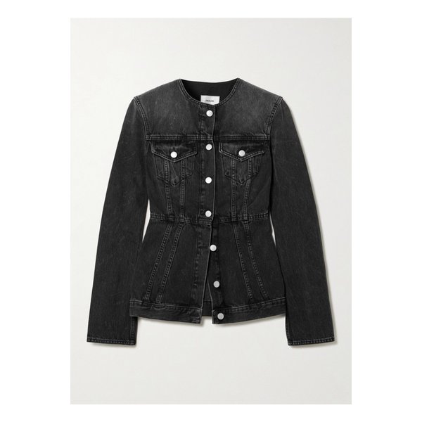 하이쿠레 템플 패널 데님 재킷 블랙 46376663162901049