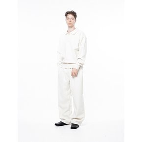 Jacquard String Rug Pants - Ivory /M243PT02IV