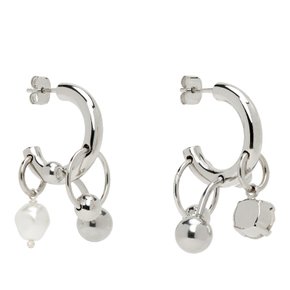 저스틴 클렌퀏 SSENSE 익스클루시브 앤드류 크리스탈 이어링 ANDREW CRYSTAL EARRINGS Crystal