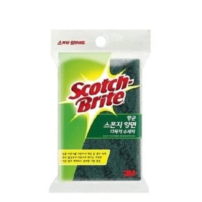 항균 스폰지 양면 다목적 수세미 SL-86 1입 (포장)