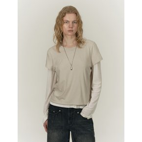 LAYERED TWO WAY TOP [IVORY]